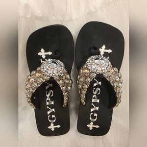 Gypsy SOULE  Embellished Sandals with Swarovski Crystals